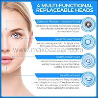 4 In 1 Blackhead Whitehead Extractor Remover Device, Acne, Pimple, Pore Cleaner, Vacuum Suction Tool With 4 Suction Head For Men And Women, Blackhead Remover Machine, Blackhead Remover ..